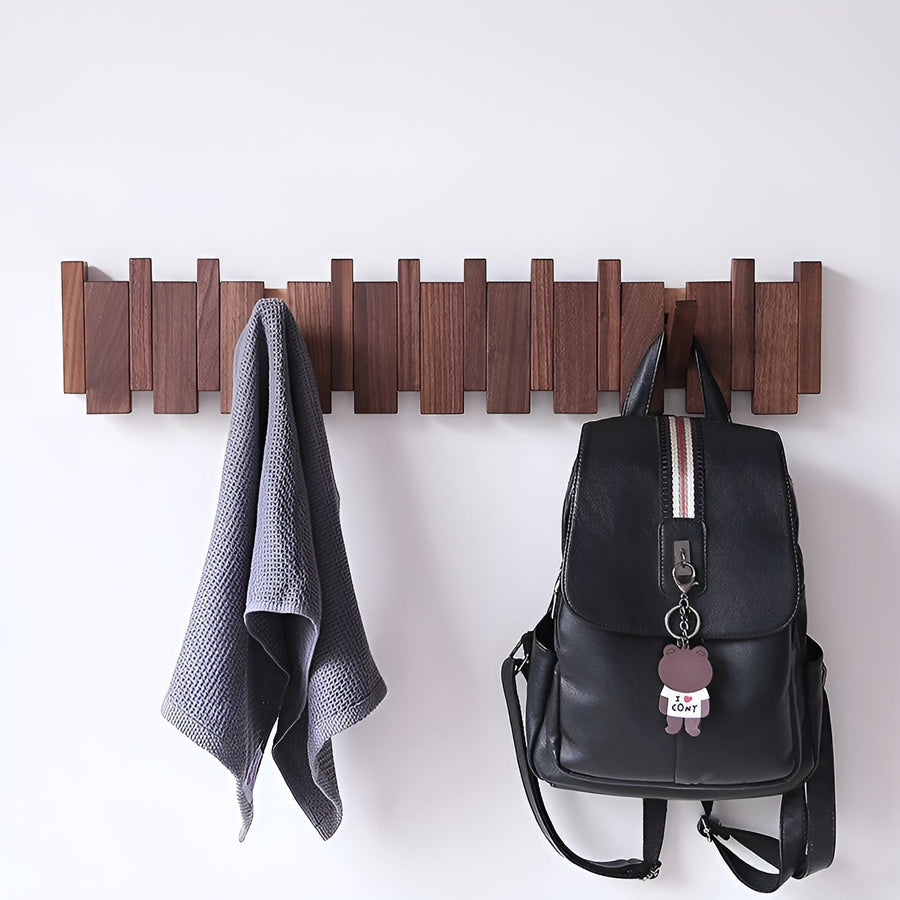 Magnetic Foldable Hook Rack for Wall Storage