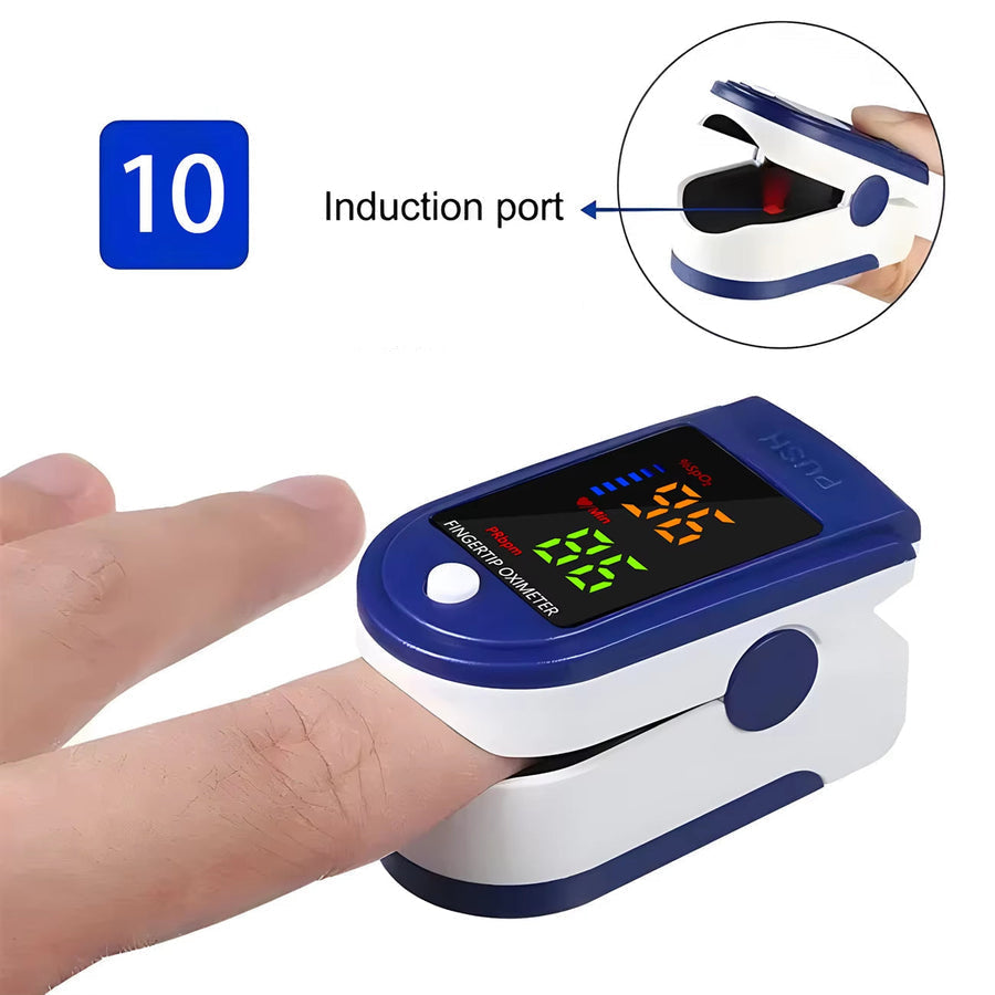 LED Display Fingertip Pulse Oximeter for Digital Readings