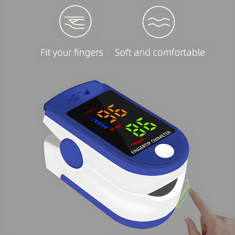 LED Display Fingertip Pulse Oximeter for Digital Readings