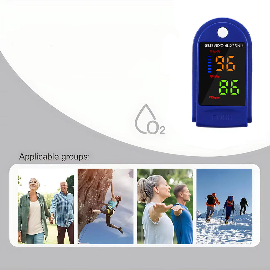 LED Display Fingertip Pulse Oximeter for Digital Readings
