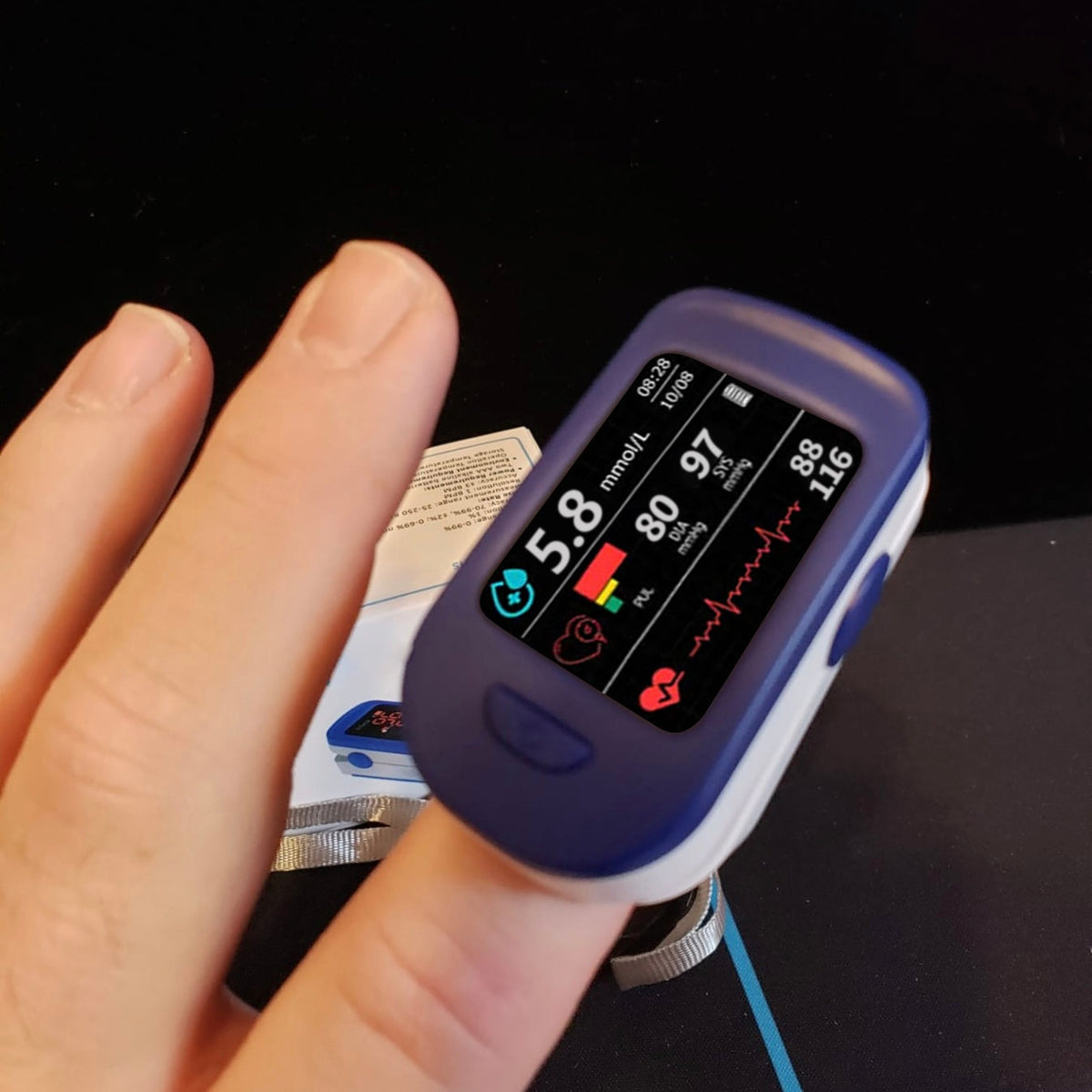 LED Display Fingertip Pulse Oximeter for Digital Readings