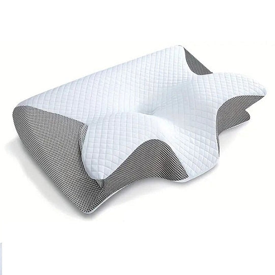 Contoured Neck Support Pillow for Comfortable Sleep – Ergonomic Design