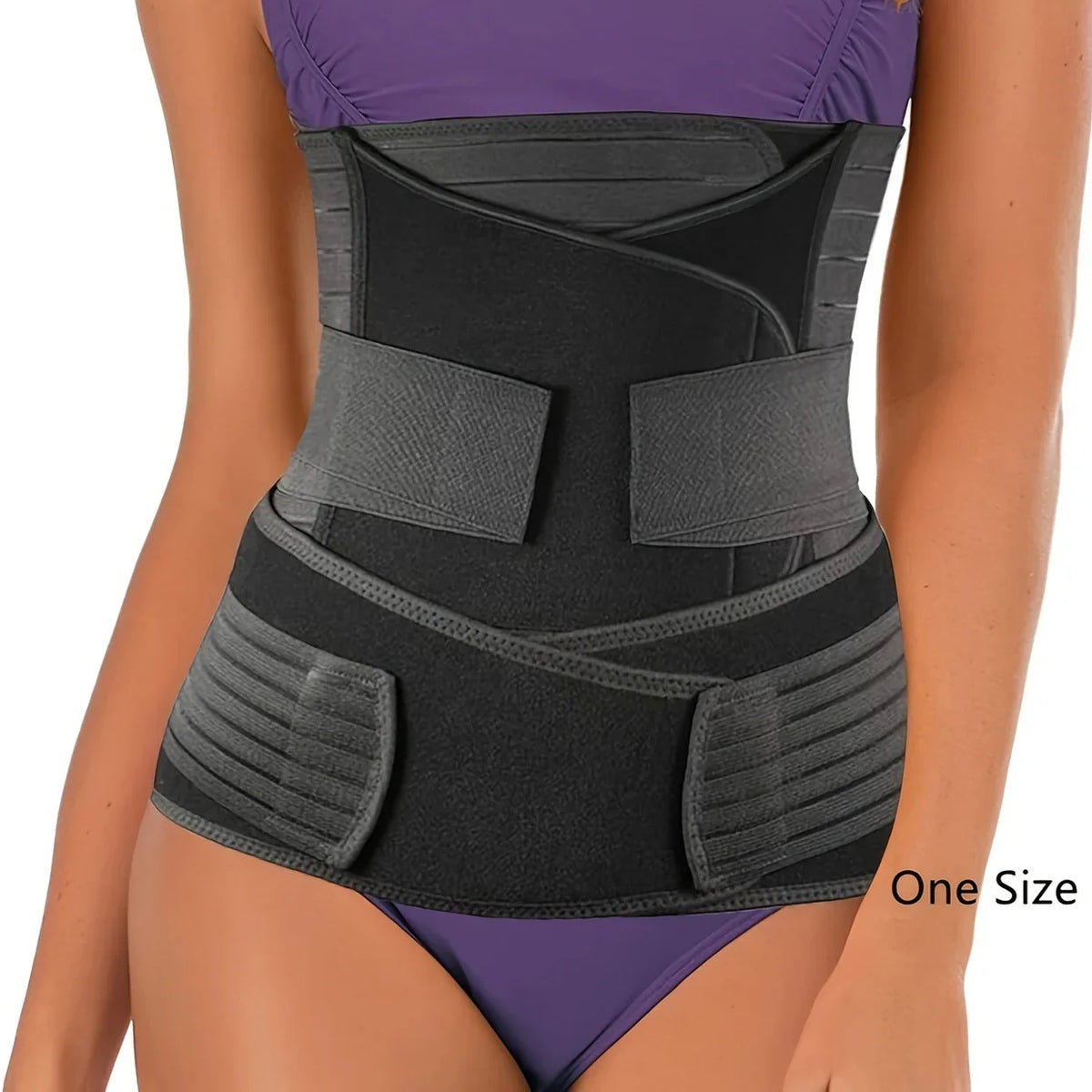 Adjustable 3-in-1 Support Band with Breathable Cotton Blend Material