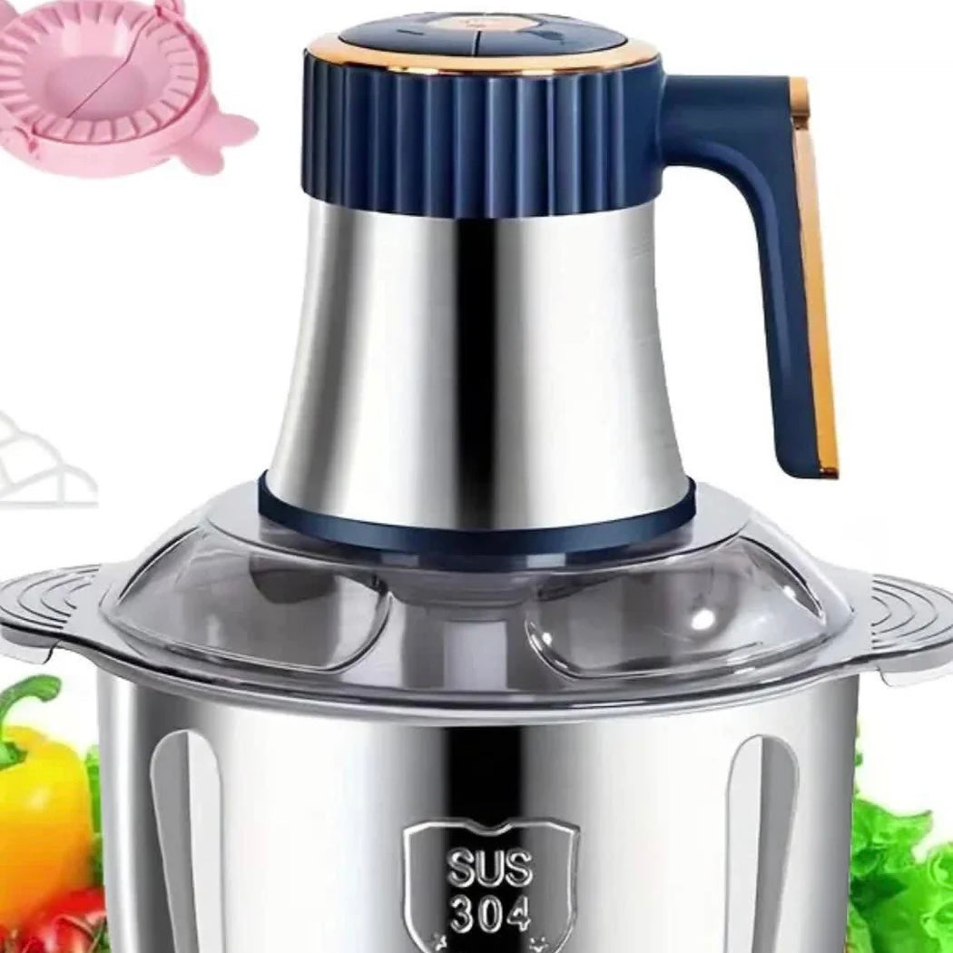 Multifunctional Kitchen Chopper for Meat and Vegetables in Stainless Steel