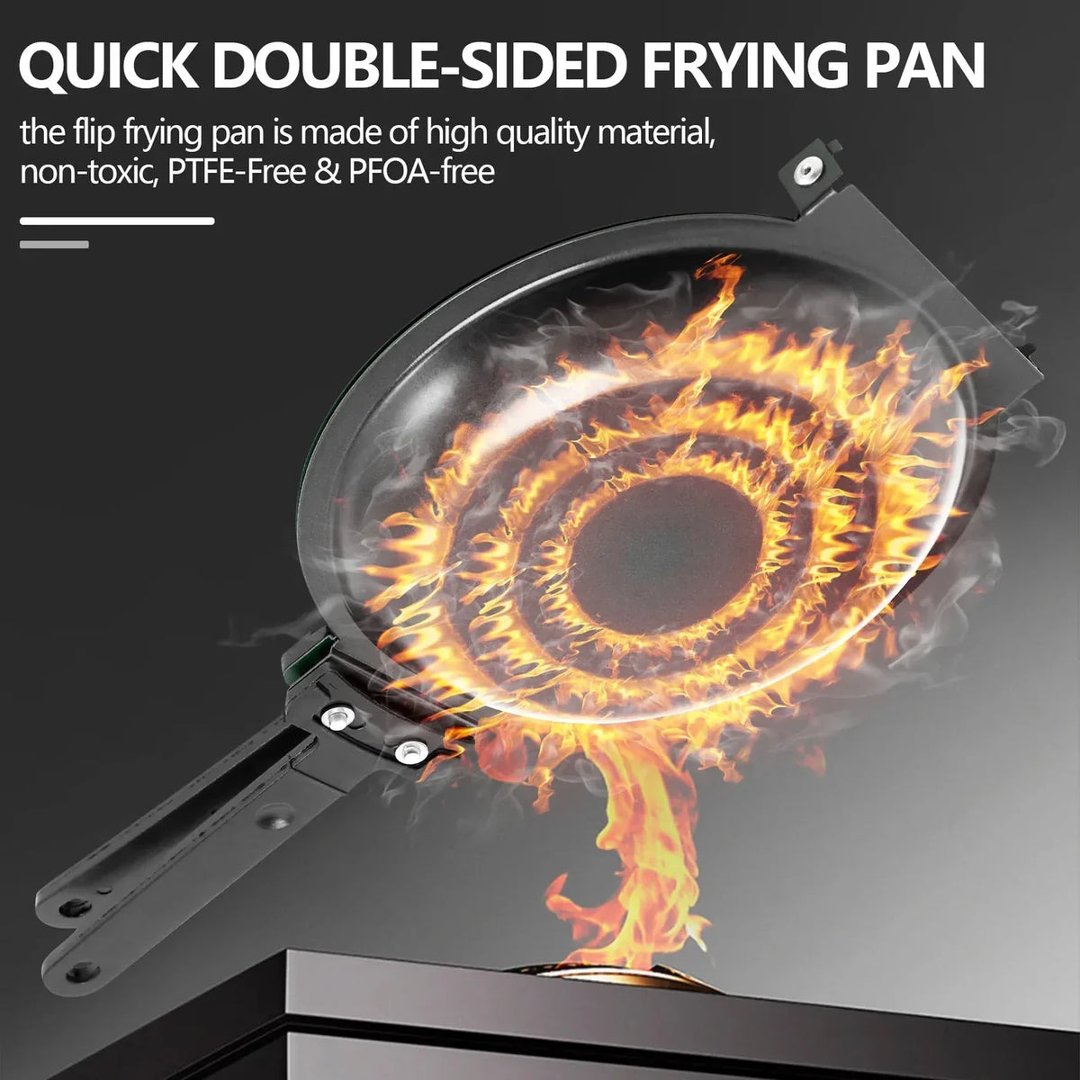 Stainless Steel Pancake Pan - Double-Sided Non-Stick Design