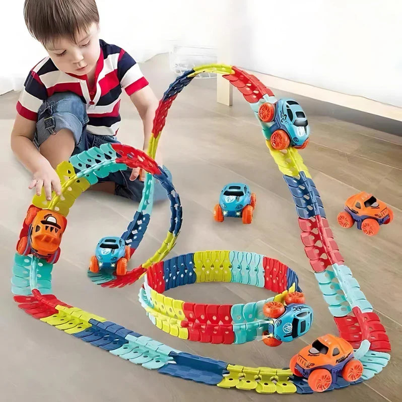 Kids Learning Toy - Magnetic Car Track Playset