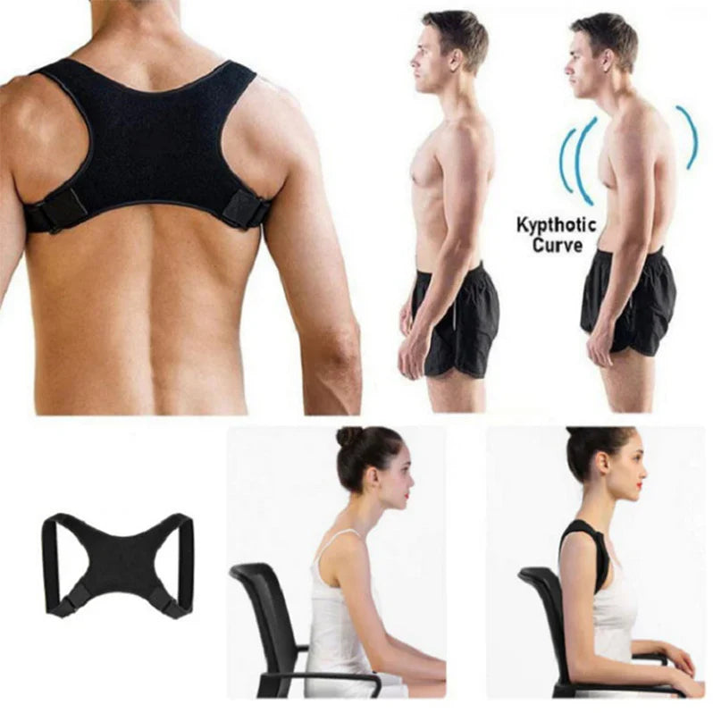 Back and Shoulder Support Brace – Adjustable Posture Corrector for Everyday Use