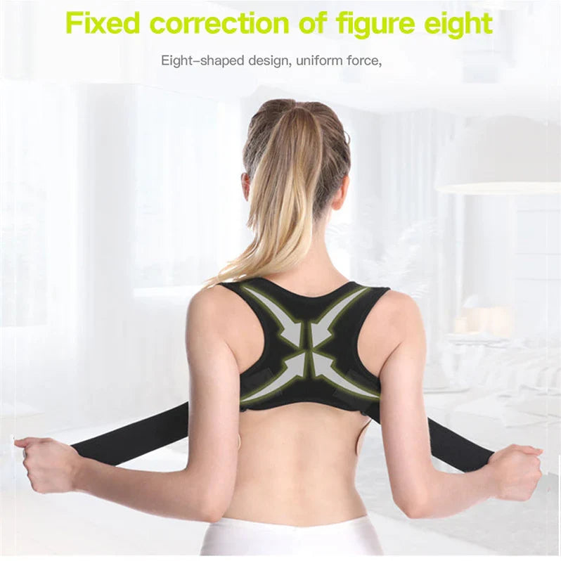 Back and Shoulder Support Brace – Adjustable Posture Corrector for Everyday Use
