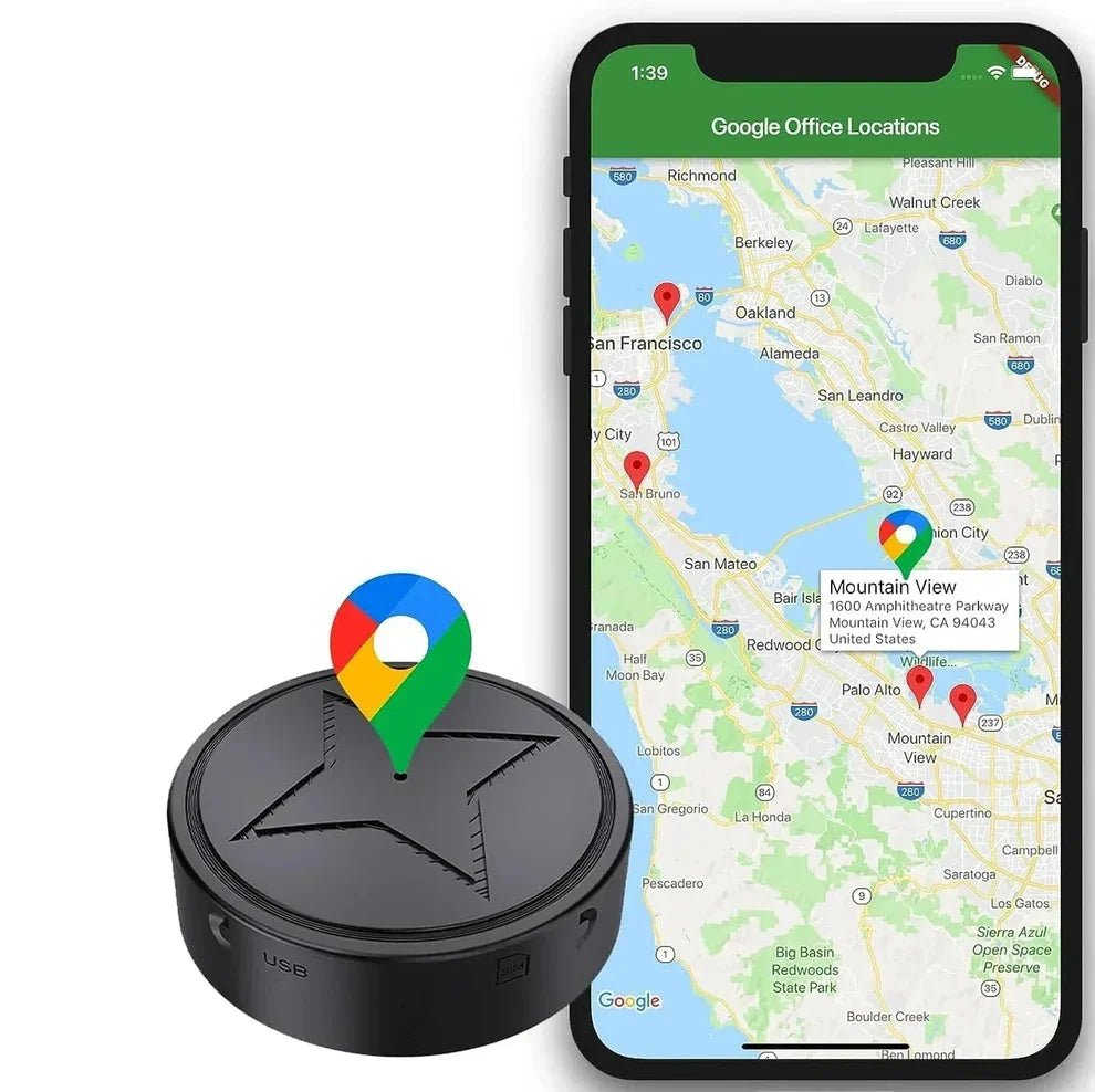 Real-Time Magnetic GPS Tracker for Cars and Bikes
