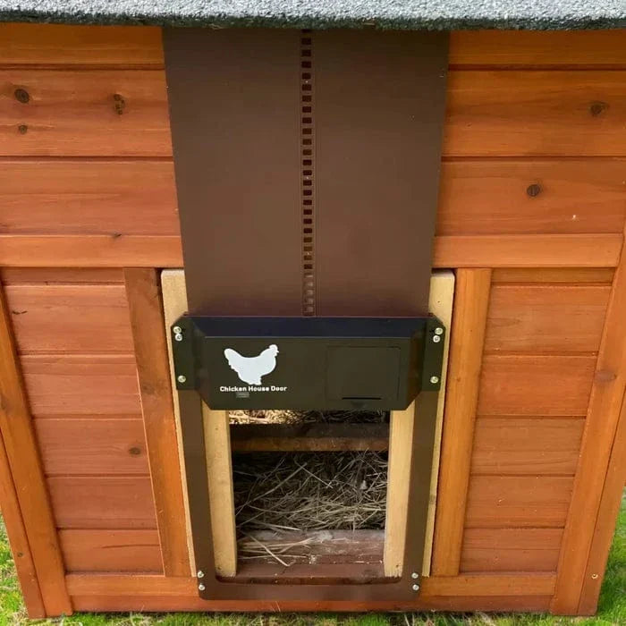 Waterproof Aluminum Chicken Coop Door with Automatic Light Sensor