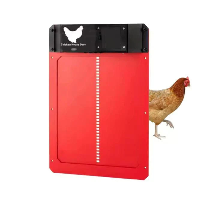 Waterproof Aluminum Chicken Coop Door with Automatic Light Sensor