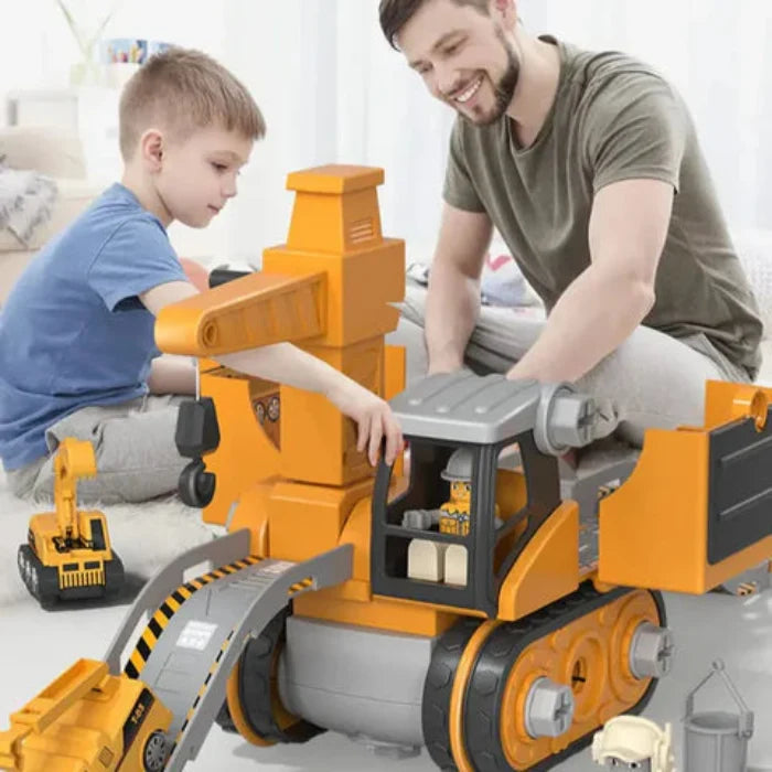 Educational Building Set for Kids - Excavator Construction Toy