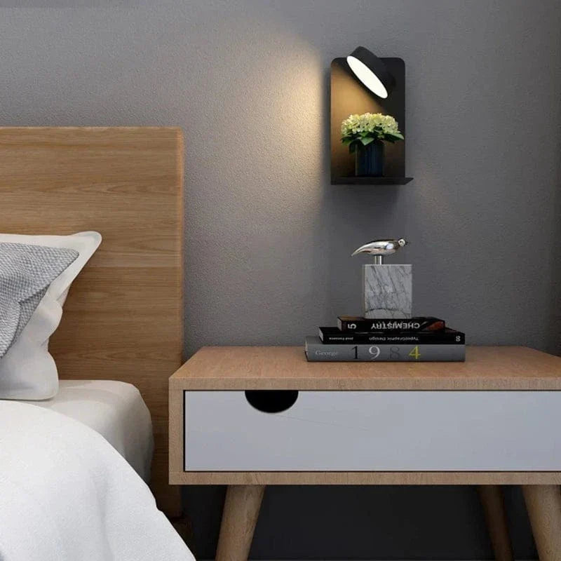 Dimmable LED Night Light with USB Charger and Phone Holder for Bedside