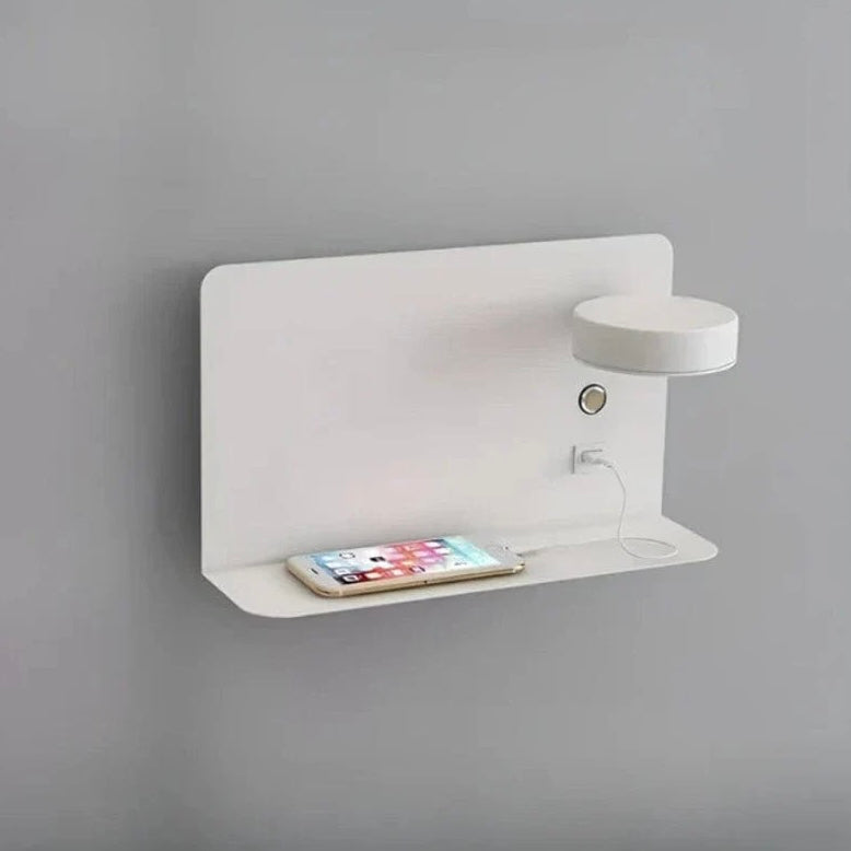 Dimmable LED Night Light with USB Charger and Phone Holder for Bedside