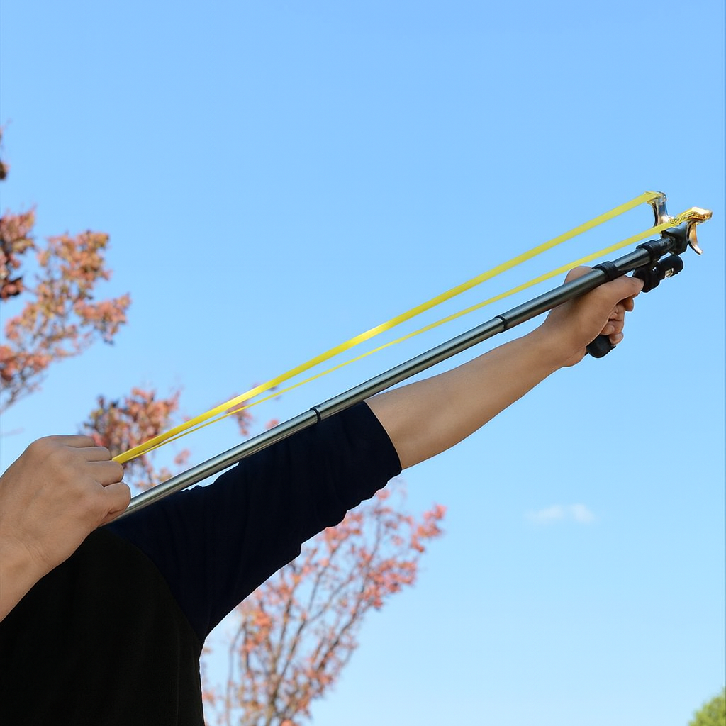 Adjustable Slingshot with Laser Targeting | High-Accuracy Outdoor Slingshot