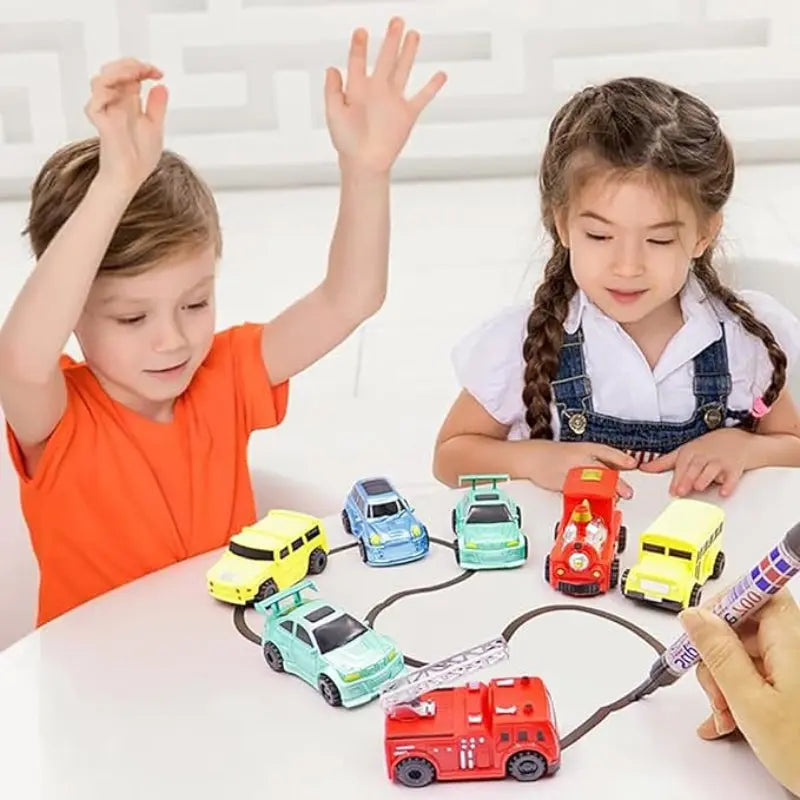 Track-Drawing Toy Car – Follow the Path and Start Driving