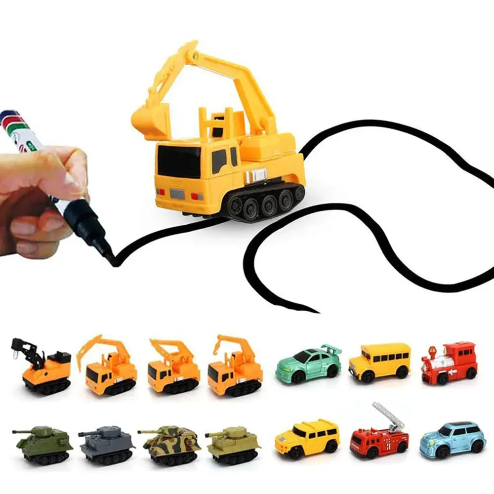 Track-Drawing Toy Car – Follow the Path and Start Driving