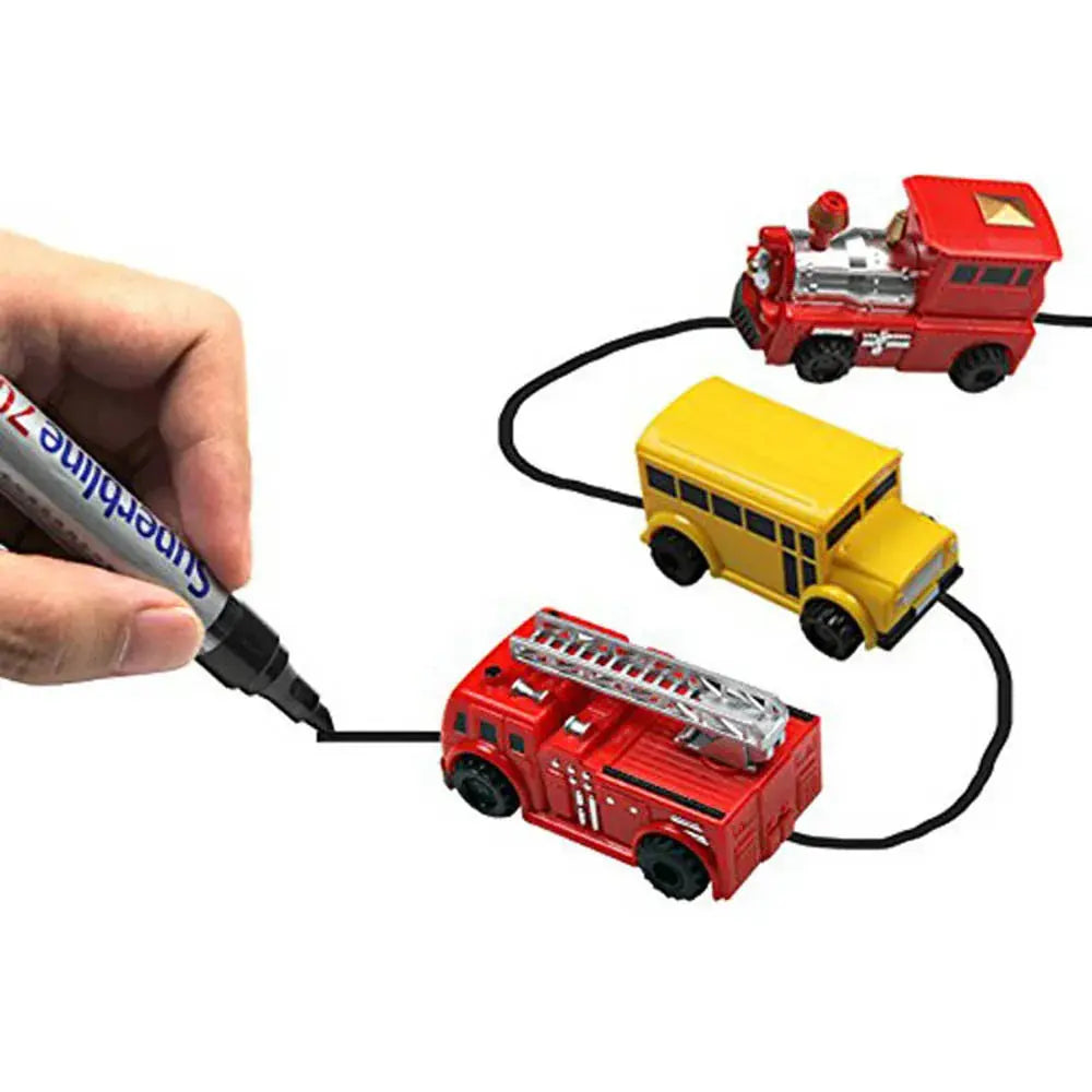 Track-Drawing Toy Car – Follow the Path and Start Driving