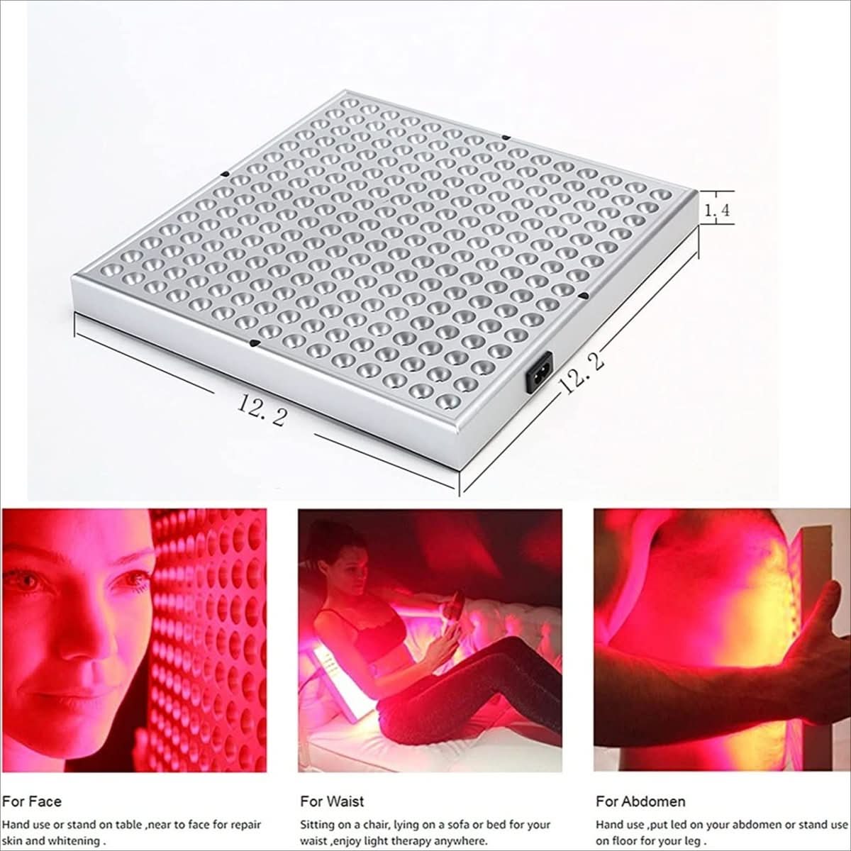 Red Light Therapy Lamp with 225 LEDs for Skin Rejuvenation