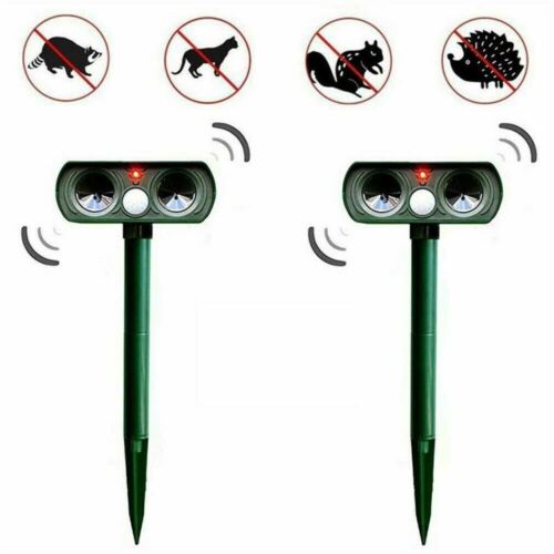 Solar-Powered Motion Sensor Animal Deterrent – Infrared for Yard and Garden