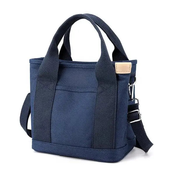Minimalist Canvas Tote with Pockets – Available in Two Sizes
