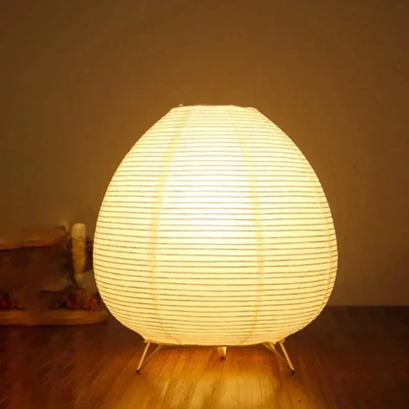 Rice Paper LED Table Lamp in Japanese Design