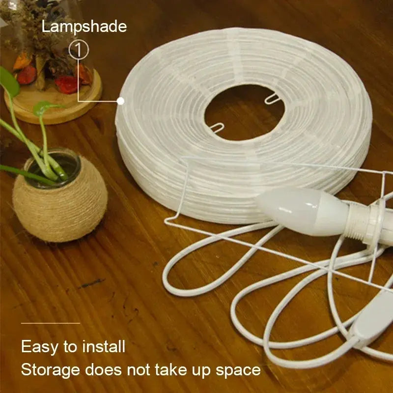 Rice Paper LED Table Lamp in Japanese Design