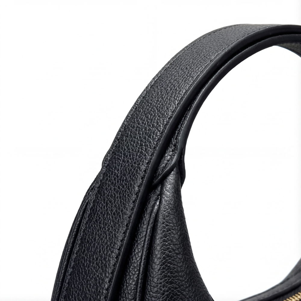 Shoulder Bag in Half-Moon Shape with Versatile 3-Way Strap