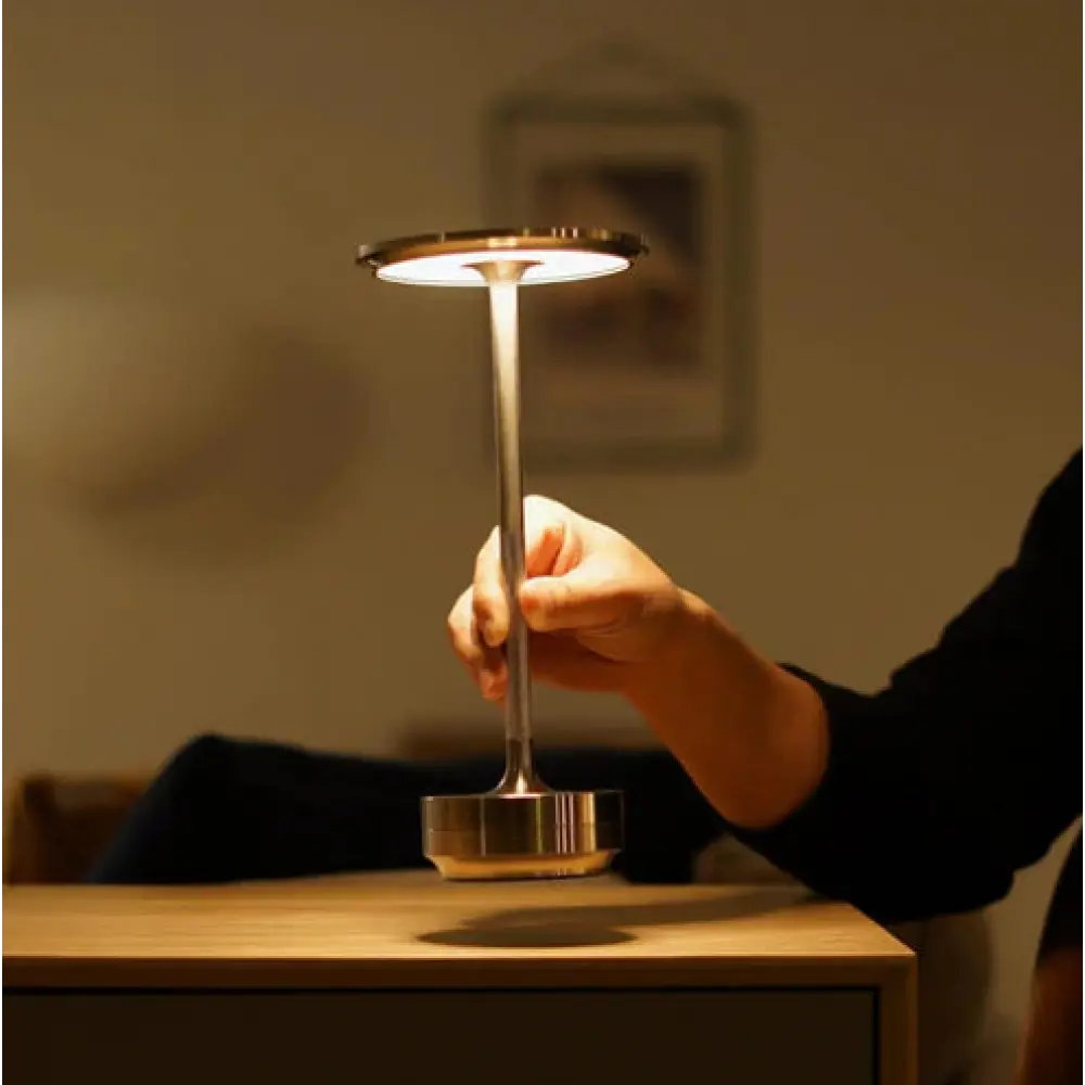 Wireless Dimmable LED Desk Lamp – Aluminum Build, USB-C, IP44 Rated