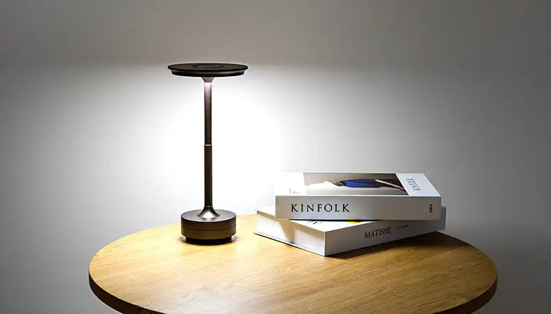 Wireless Dimmable LED Desk Lamp – Aluminum Build, USB-C, IP44 Rated