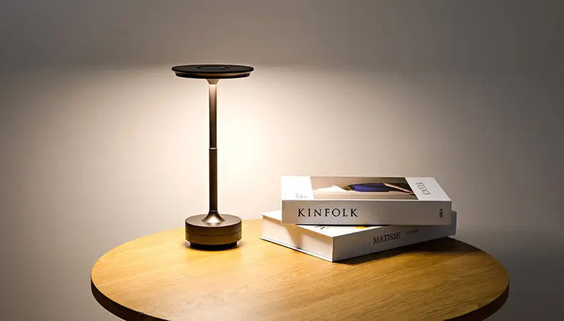 Wireless Dimmable LED Desk Lamp – Aluminum Build, USB-C, IP44 Rated