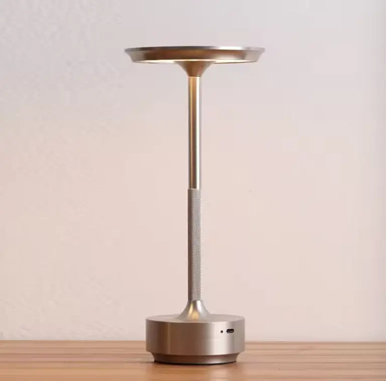 Wireless Dimmable LED Desk Lamp – Aluminum Build, USB-C, IP44 Rated