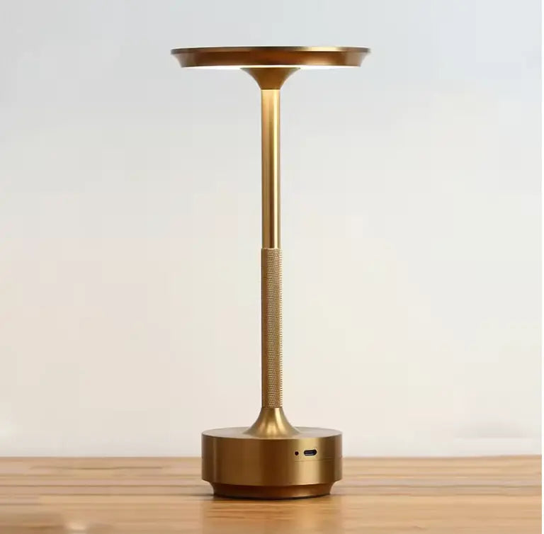 Wireless Dimmable LED Desk Lamp – Aluminum Build, USB-C, IP44 Rated