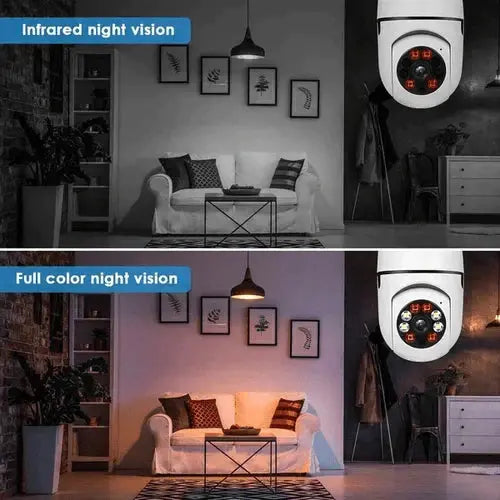 360° View Wireless Security Camera with Night Vision and App Control