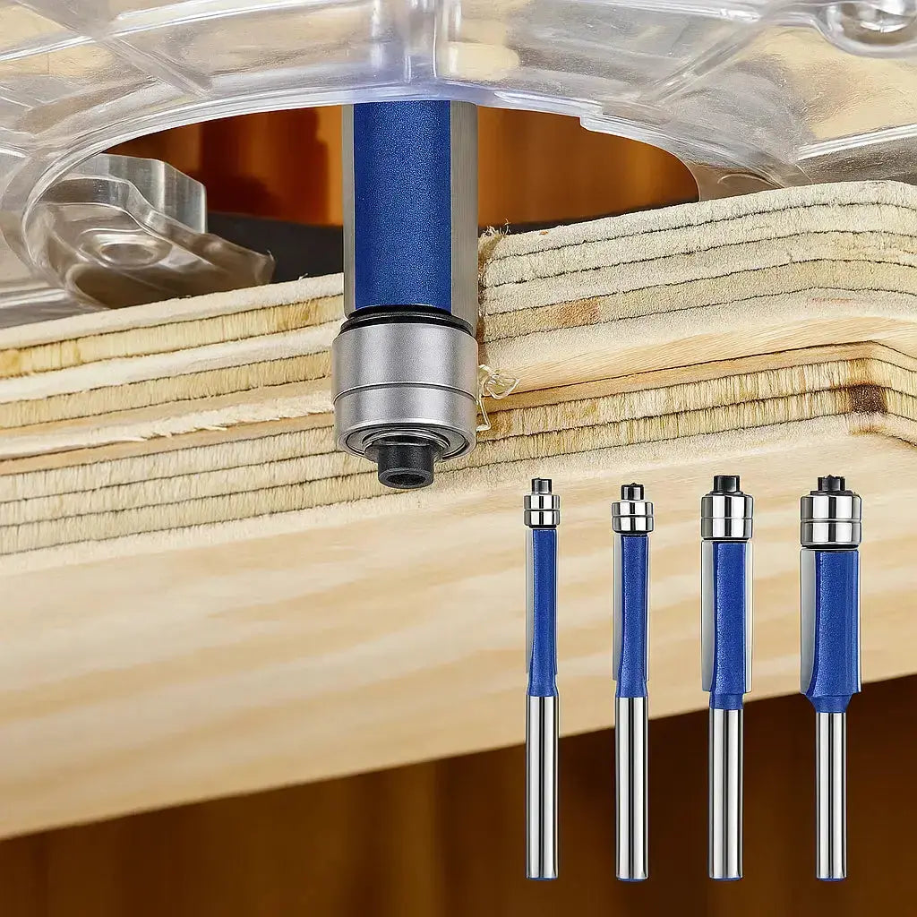 Set of 4 Polishing and Deburring Tools for Smooth Edge Finishing