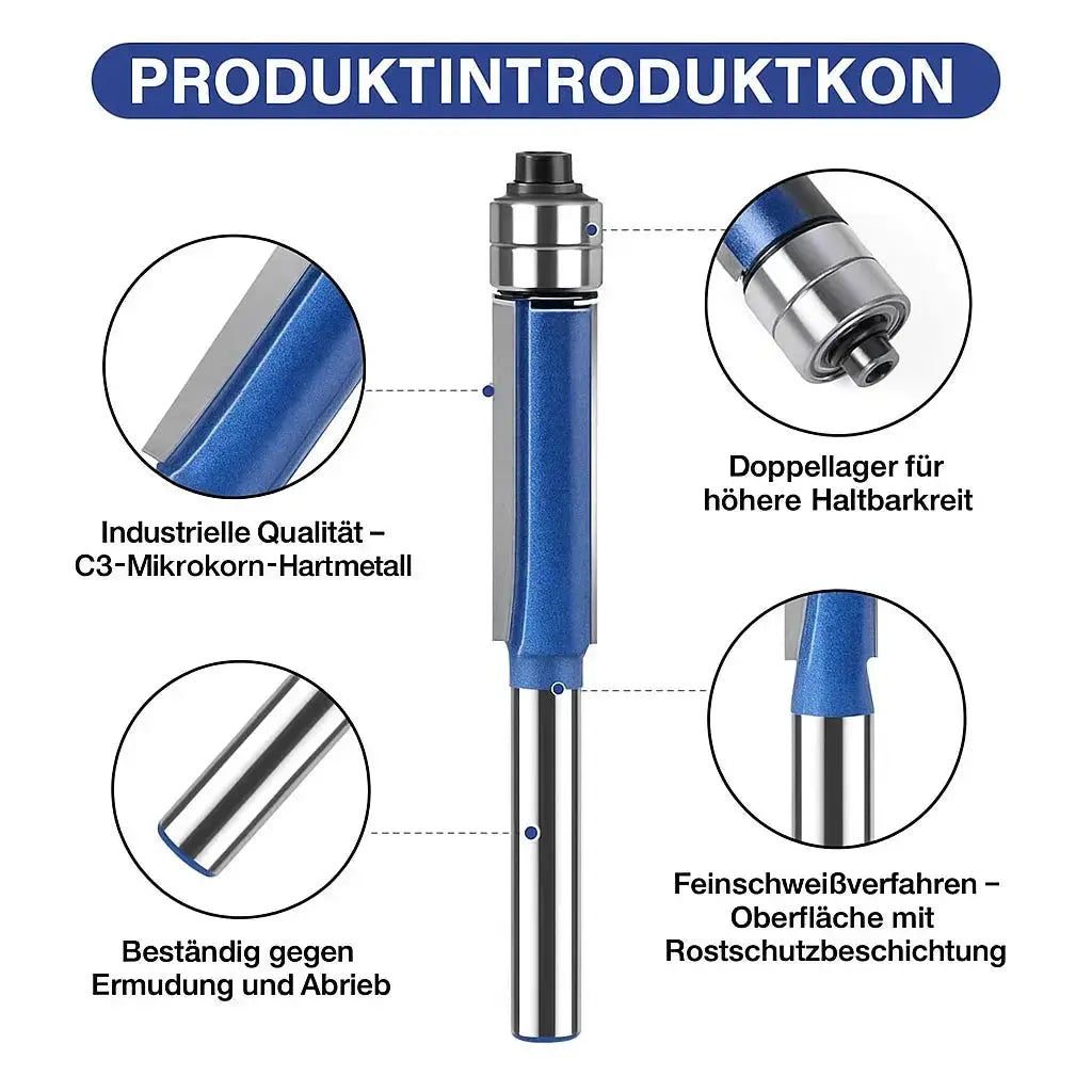 Set of 4 Polishing and Deburring Tools for Smooth Edge Finishing