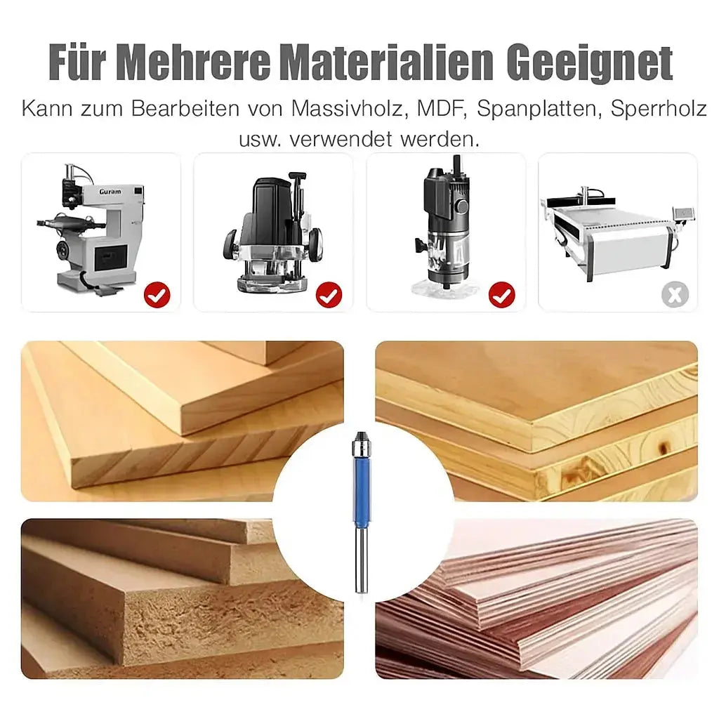 Set of 4 Polishing and Deburring Tools for Smooth Edge Finishing