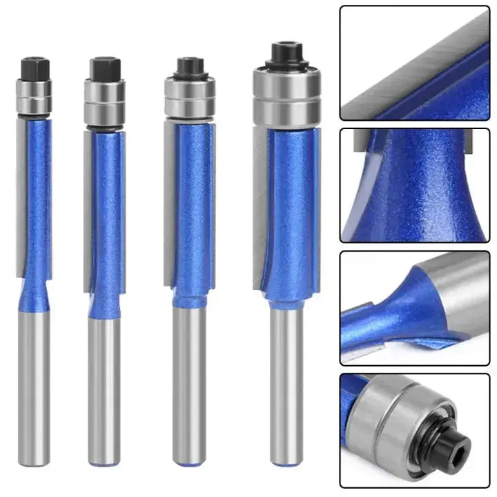 Set of 4 Polishing and Deburring Tools for Smooth Edge Finishing