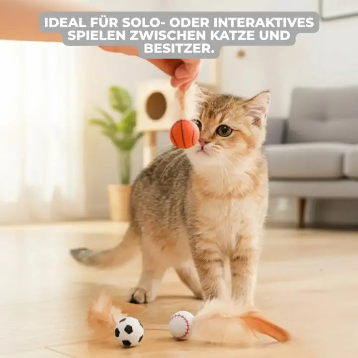 Feather Ball Cat Plaything