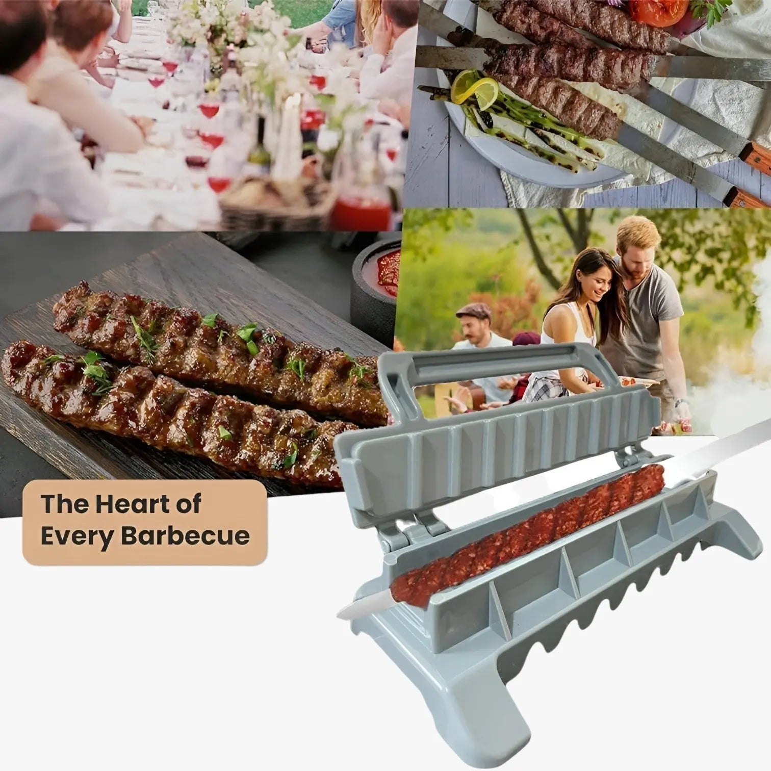 Grill Kebab Skewer Maker – Quickly Prepare Even Skewers