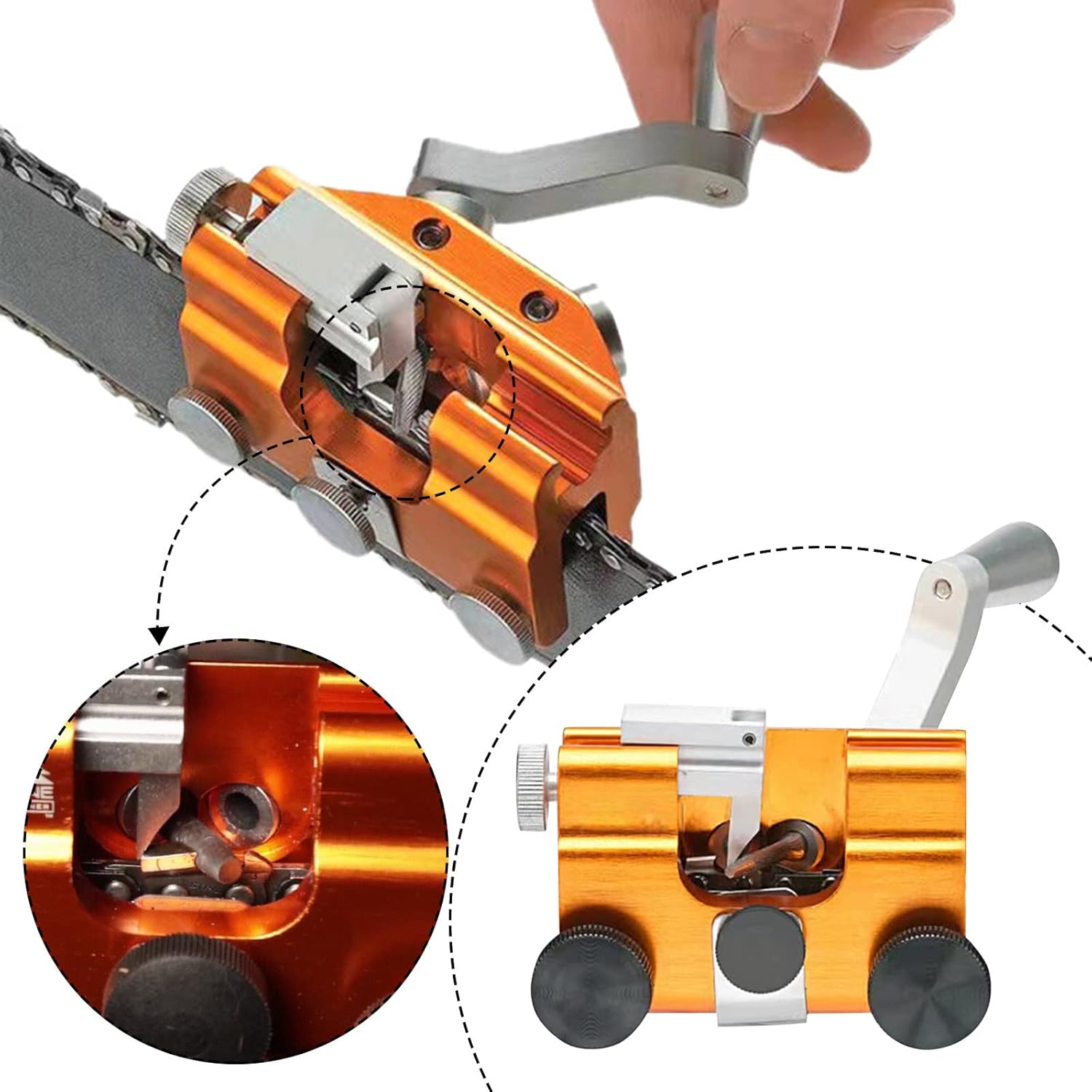 Manual Chain Sharpener for Saws | Achieve Even Sharpness in Minutes