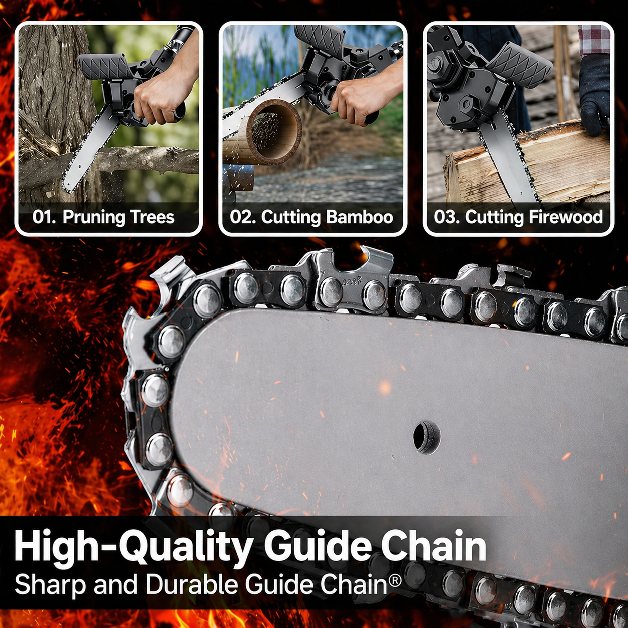 Chainsaw Drill Attachment | Quick-Assembly Saw | Compact DIY Cutter