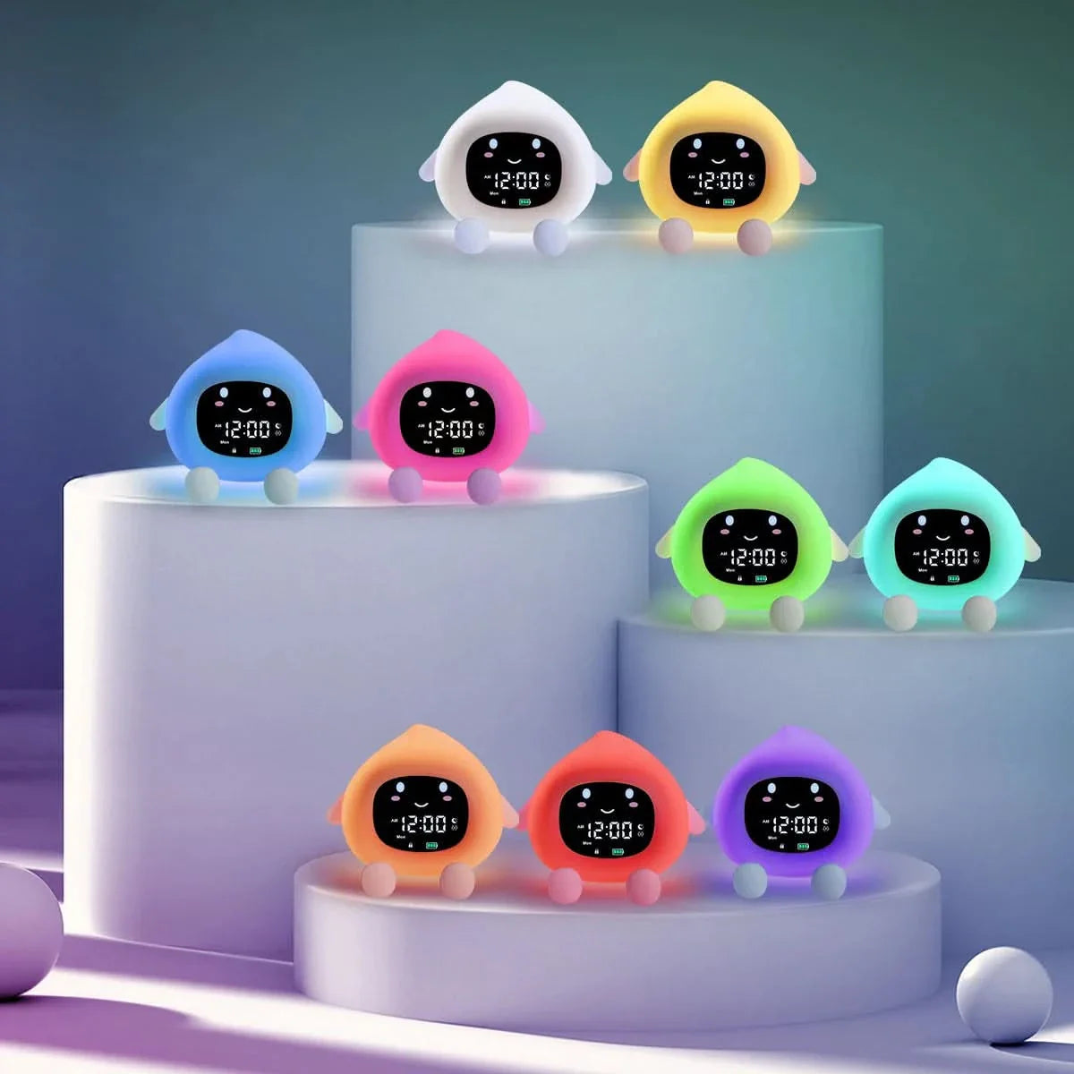 Kids Sleep Training Alarm Clock with Night Light – Dreamy Timekeeper