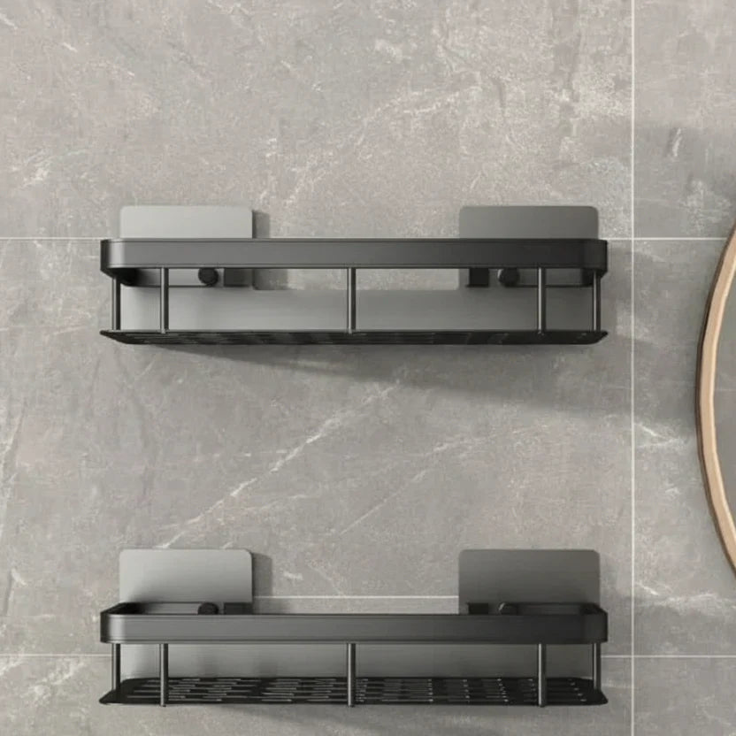 Self-Adhesive Bathroom Shelf | No Drilling & Stainless Steel