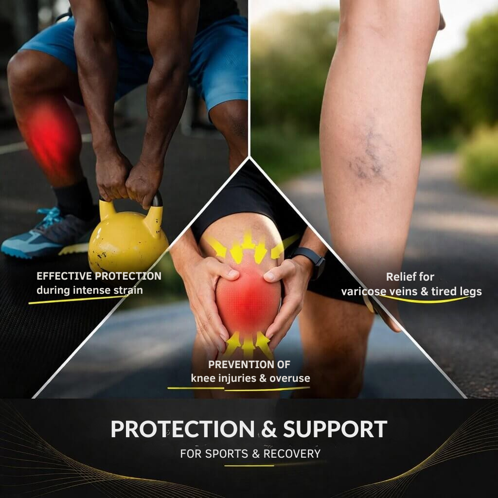Compression Knee Support | Breathable, Non-Slip Design | Strong Hold