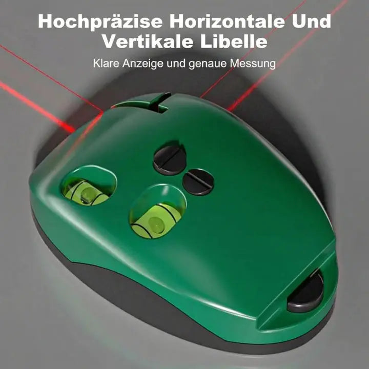 Laser Water Level with Spirit Levels and Magnetic Base - Compact Design