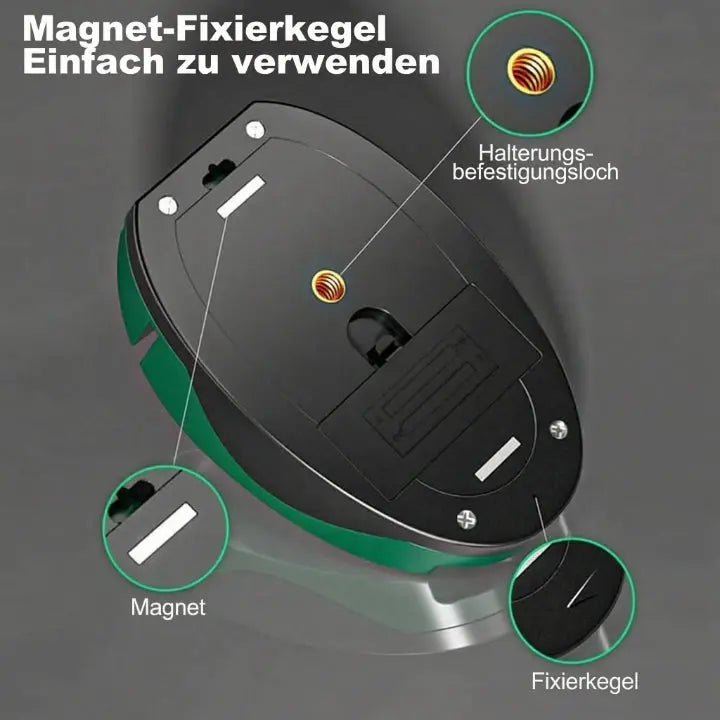 Laser Water Level with Spirit Levels and Magnetic Base - Compact Design