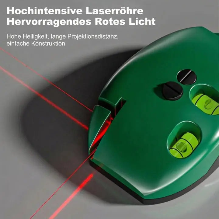 Laser Water Level with Spirit Levels and Magnetic Base - Compact Design