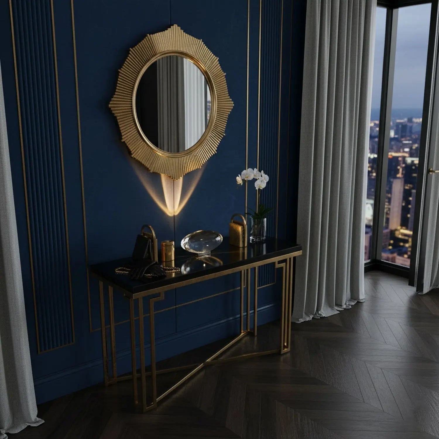 Arc-Shaped Crystal Light Fixture – Soft Glow for Any Space