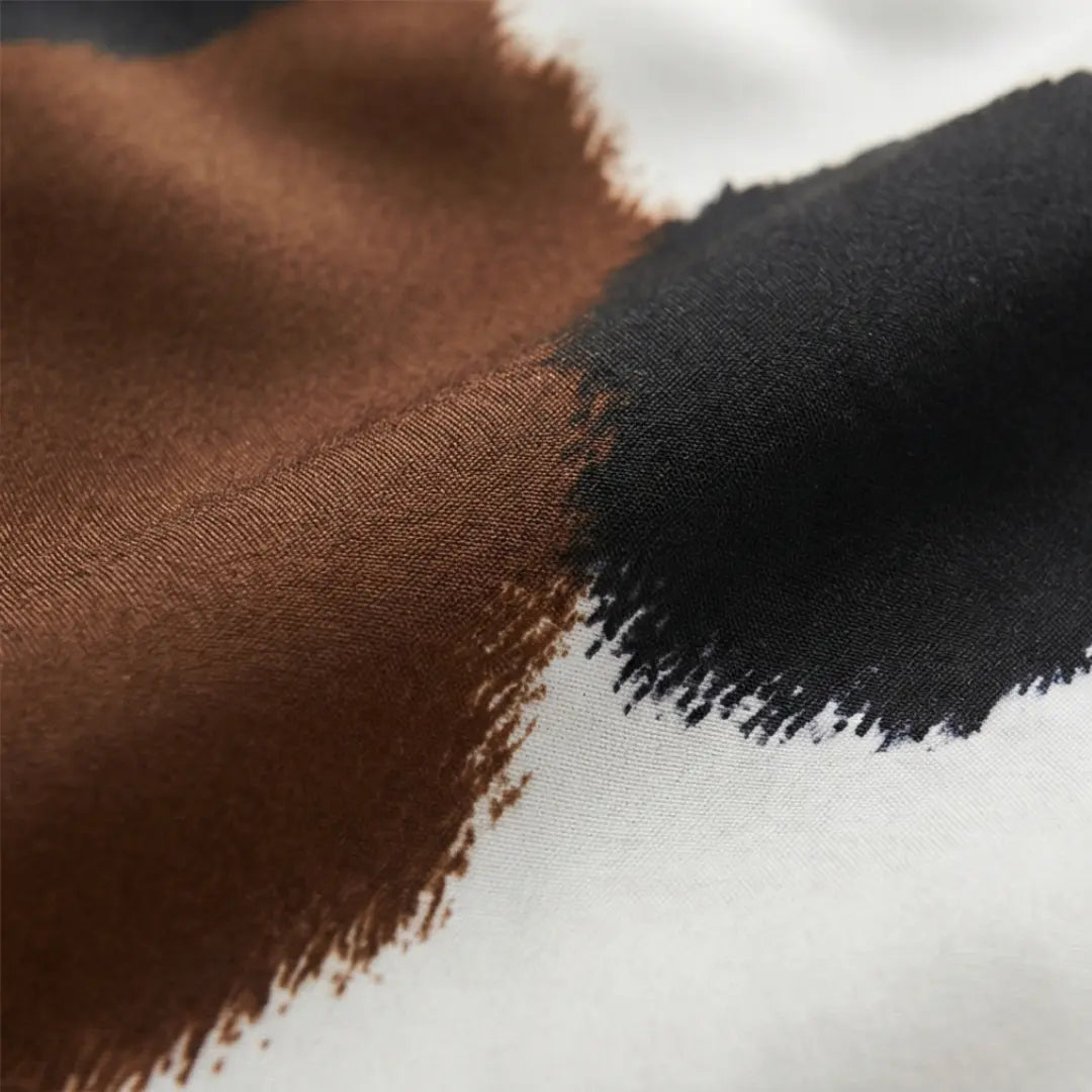 Western Style Bedspread Set with Cowhide Design